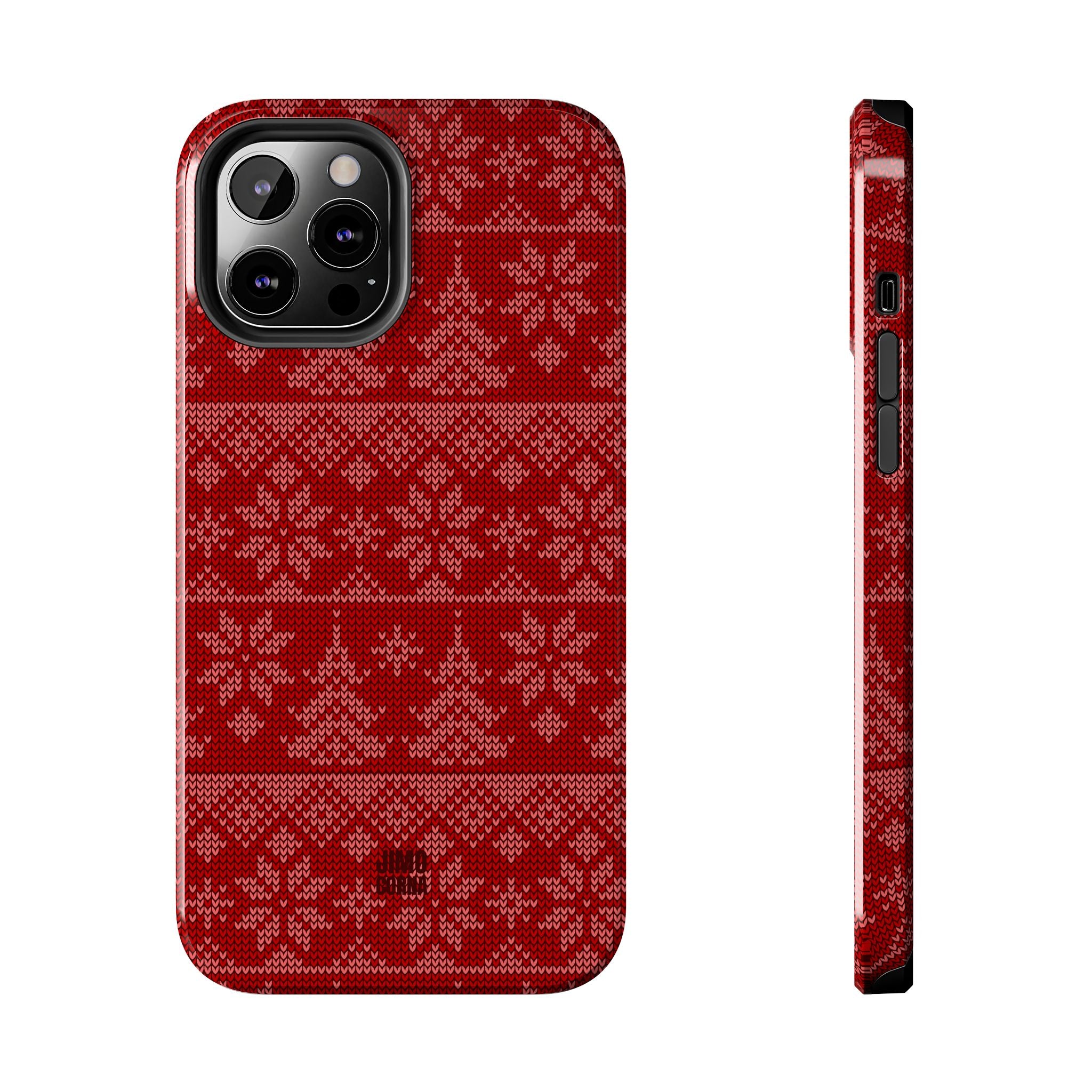 Holiday Knit | Red iPhone Case