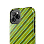 Angelina Stripes | Olive - iPhone Case