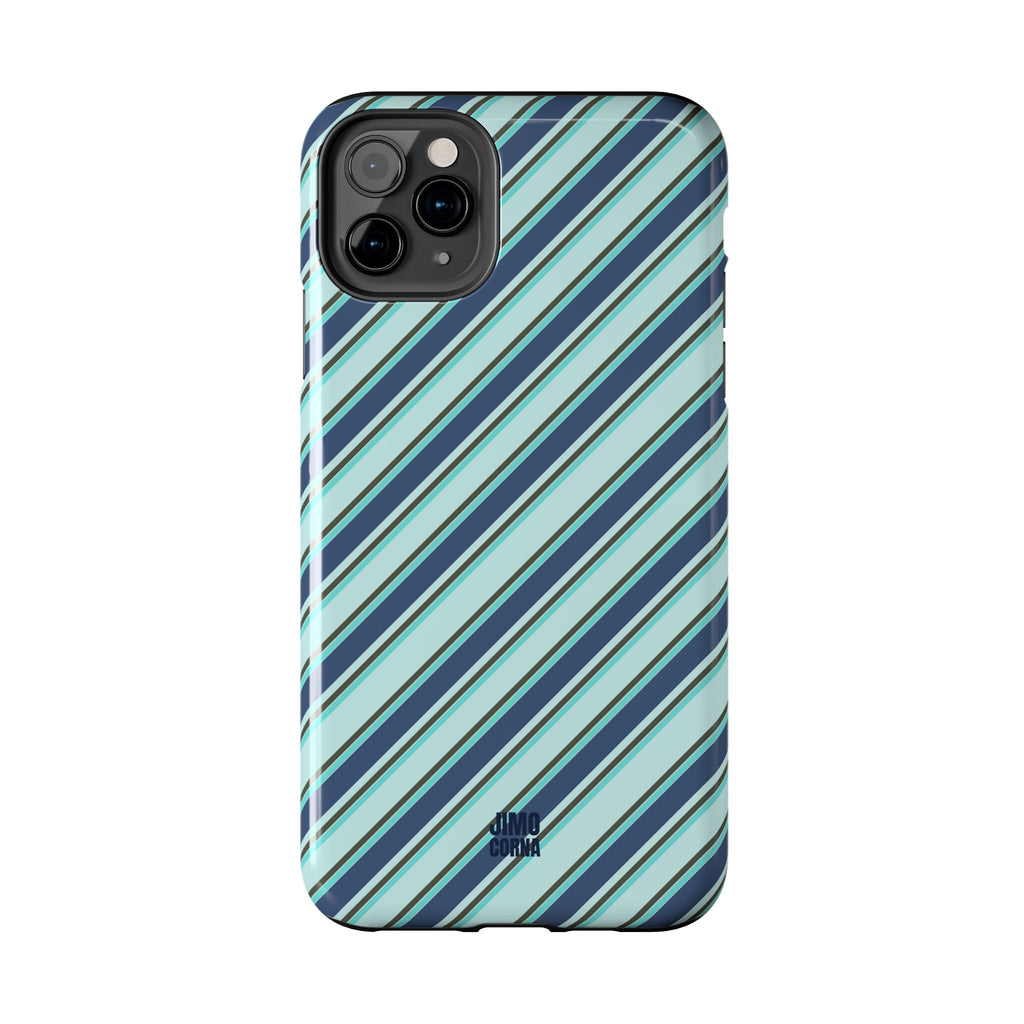 Angelina Stripes | Blue - iPhone Case