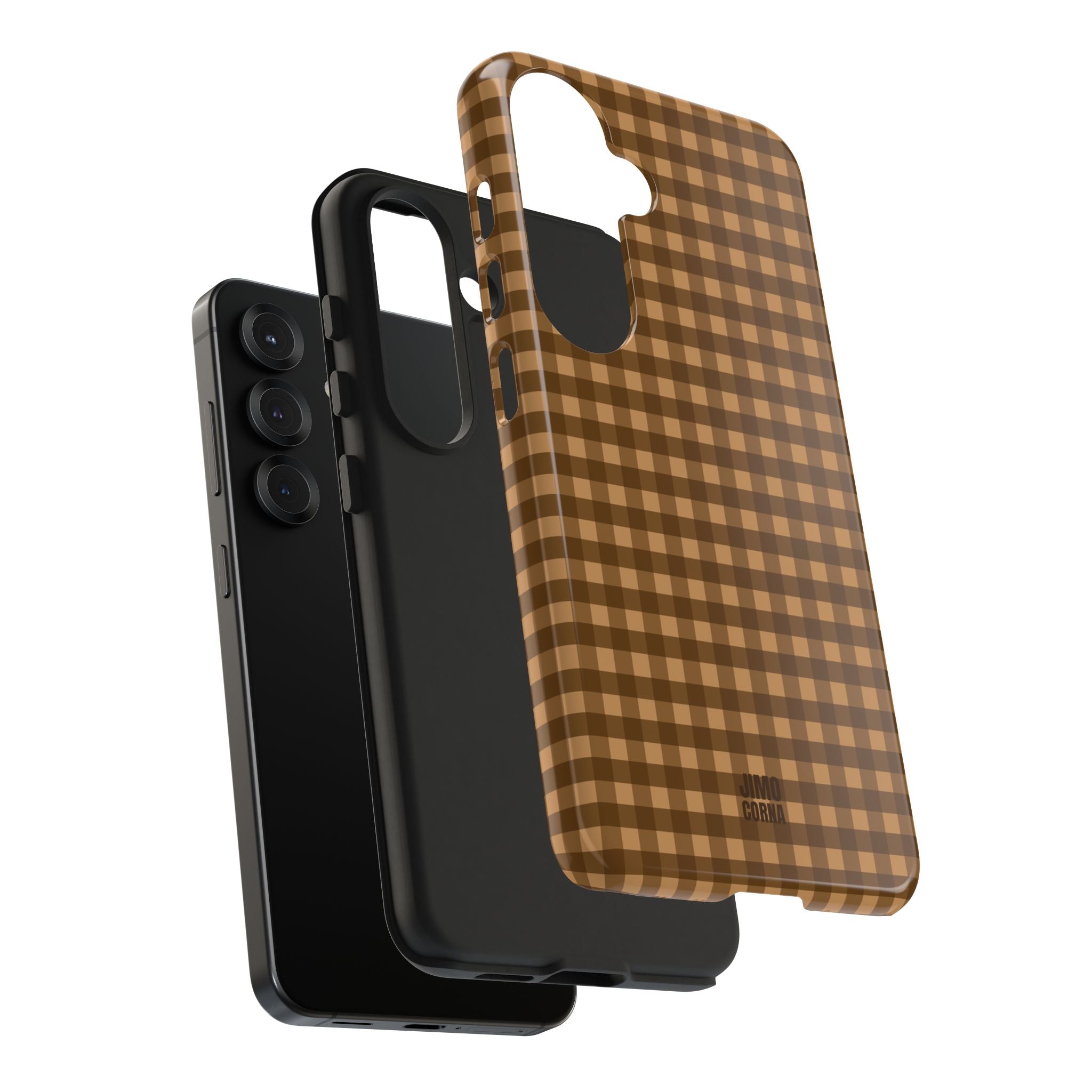 Farm Gingham Samsung Galaxy Case | Brown