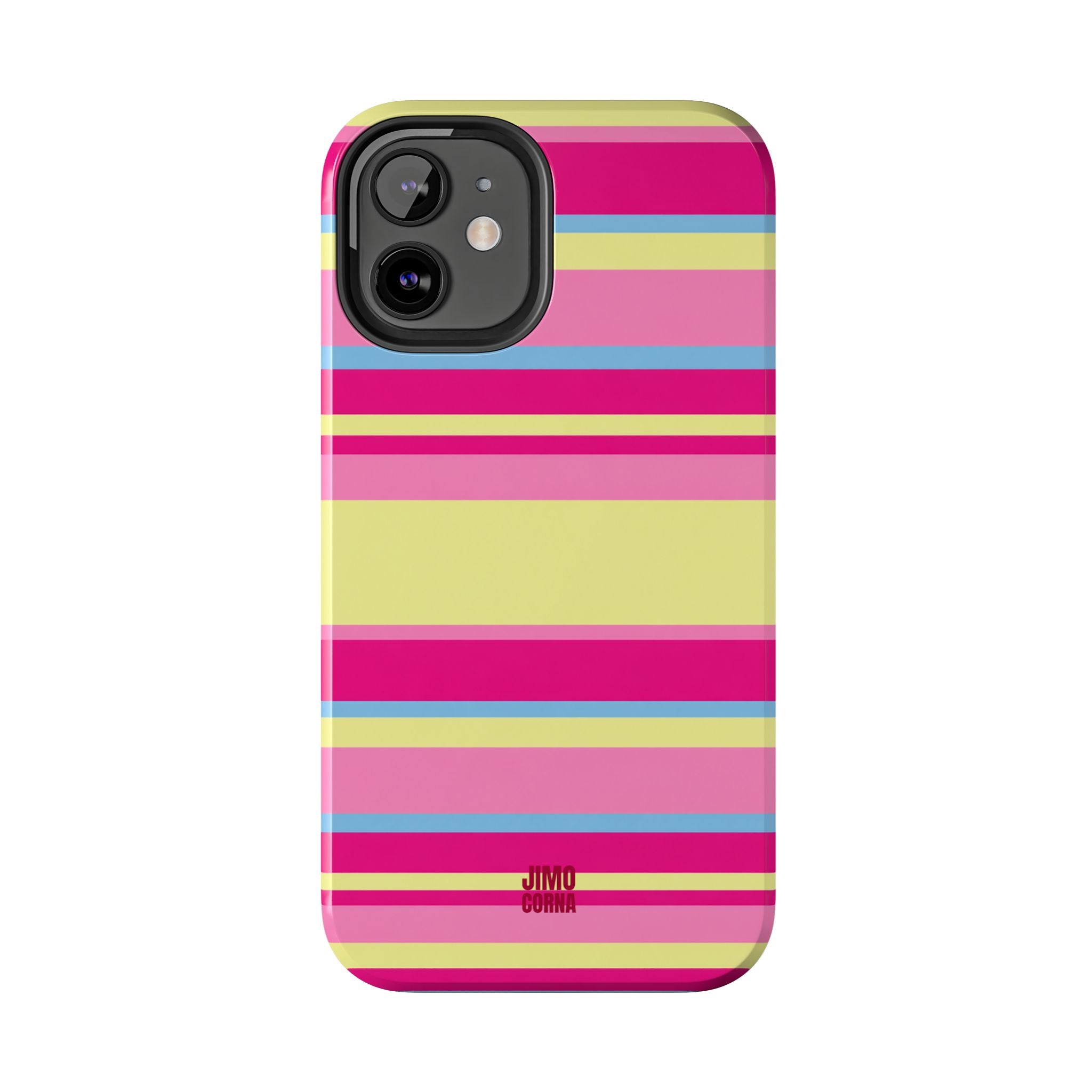 Lemonberry Stripe iPhone Case