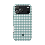 Farm Gingham iPhone Case | Blue