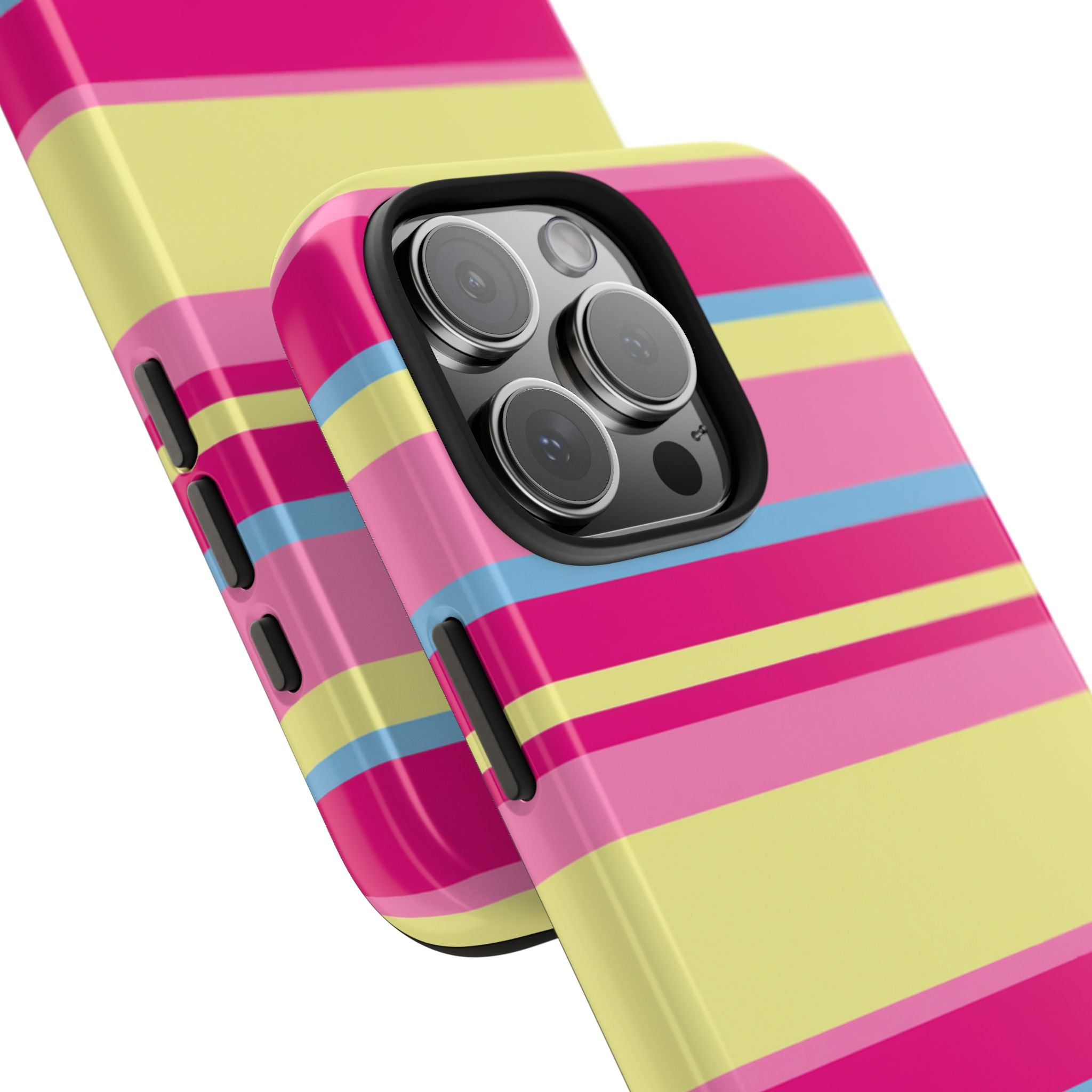 Lemonberry Stripe iPhone Case