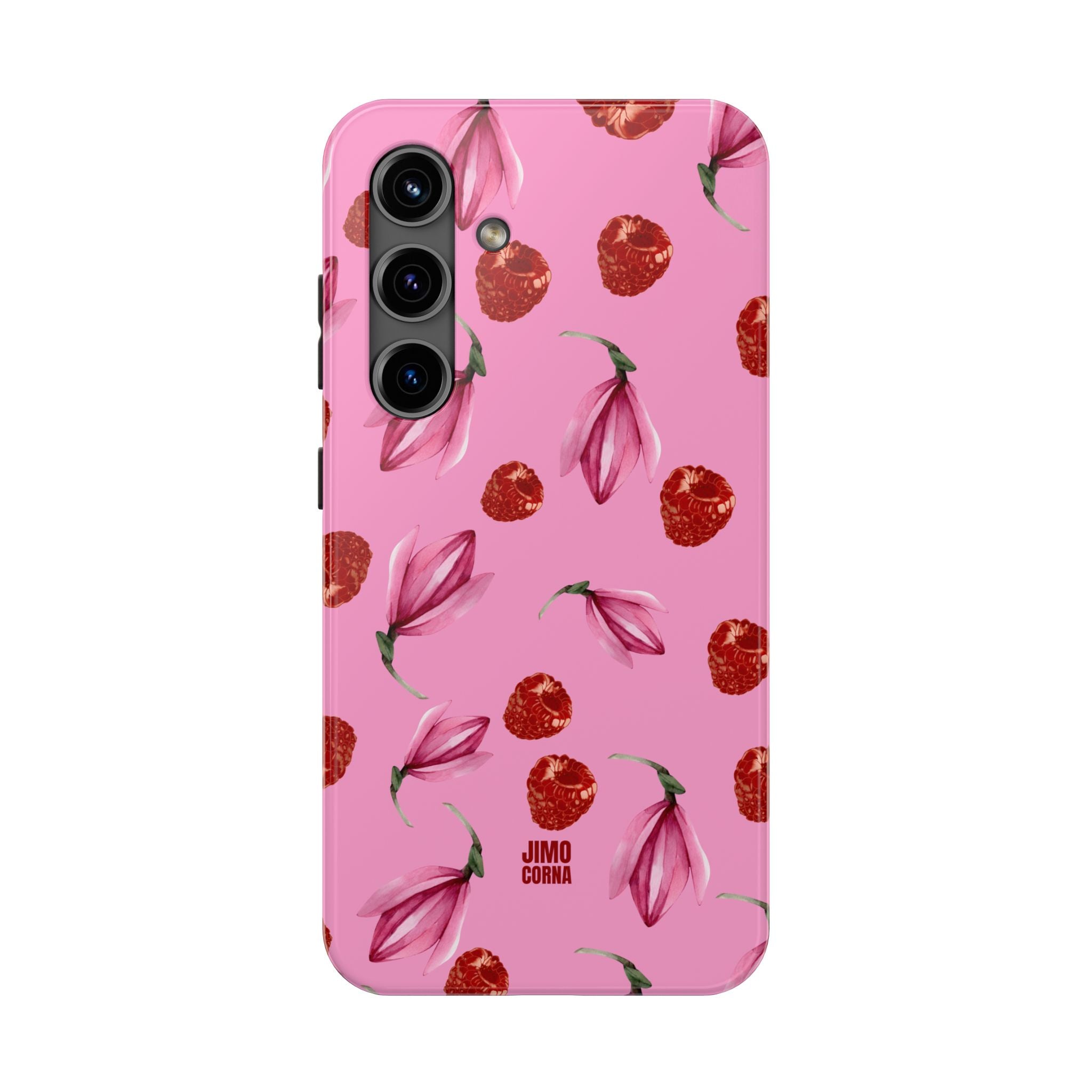 Raspberries and Flowers