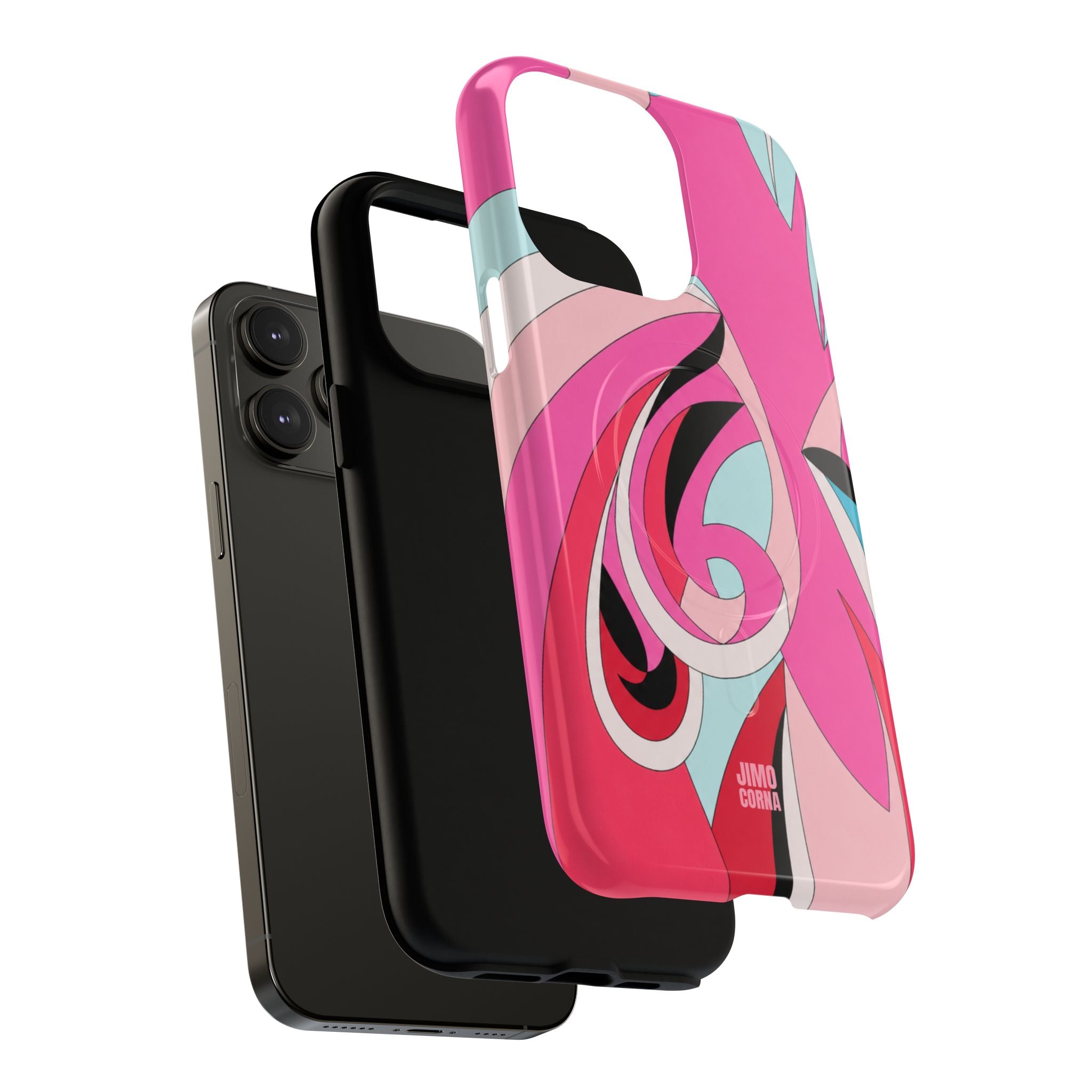 Pink Tropic Swirl MagSafe iPhone Case
