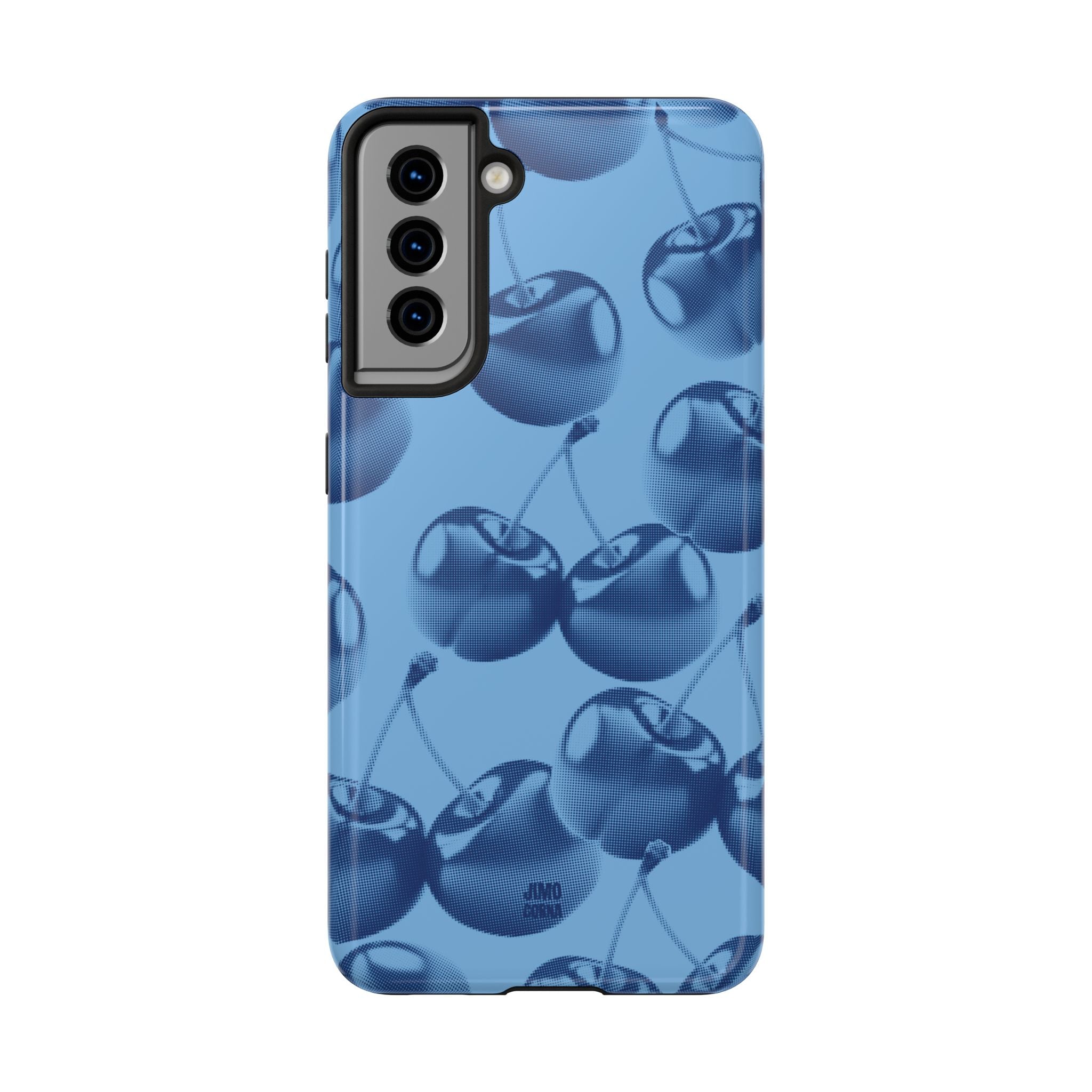 Blue Retro Cherries