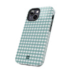Farm Gingham iPhone Case | Blue