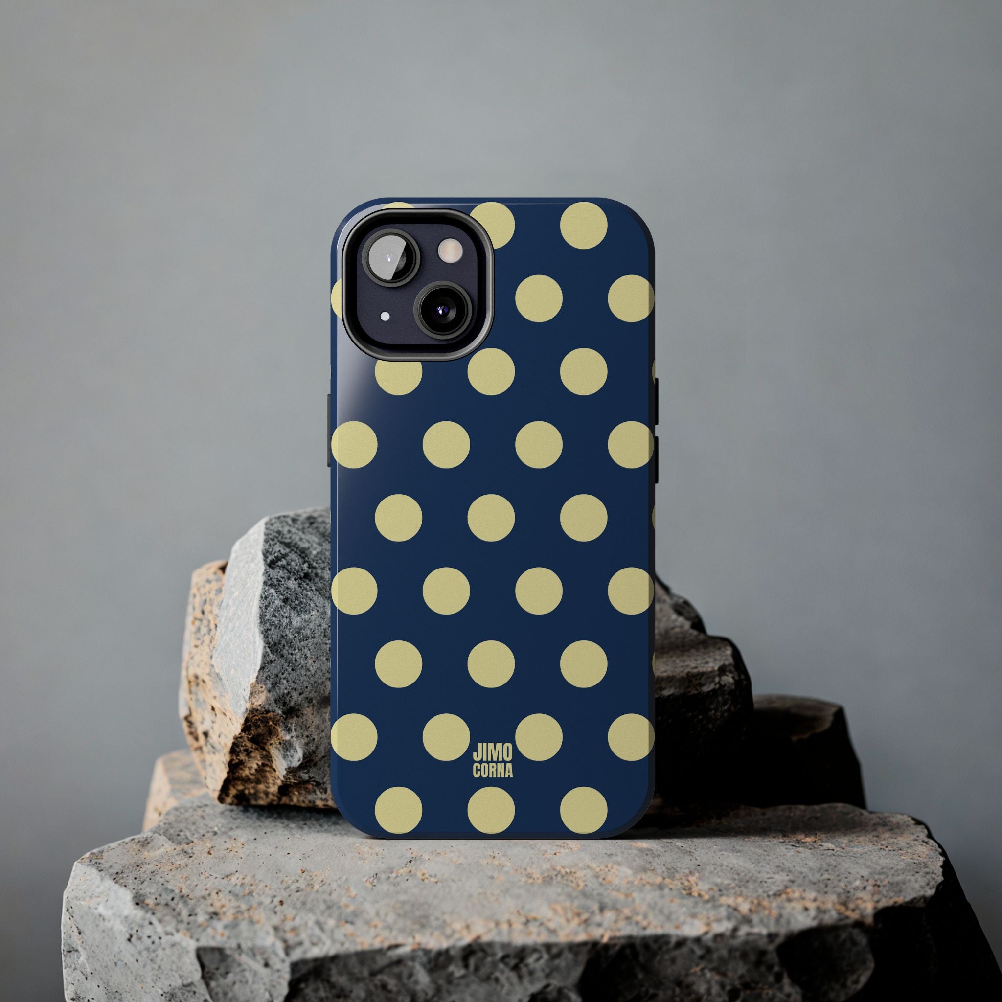 Big Polka Dot | Blue and Cream