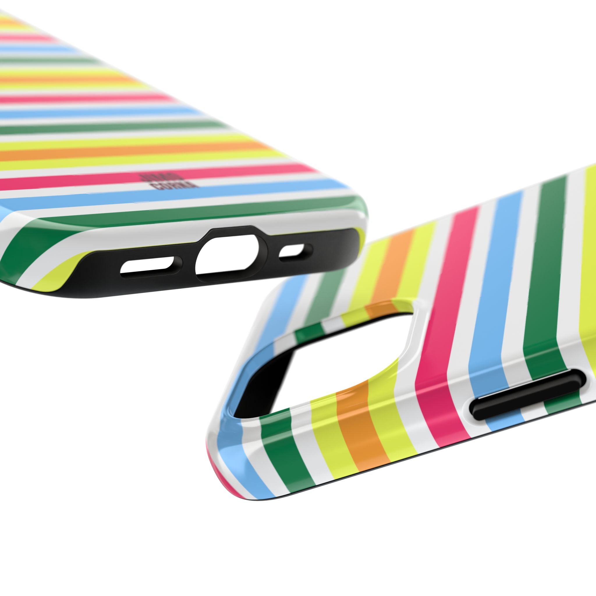 Rainbow Sorbet Stripe iPhone Case