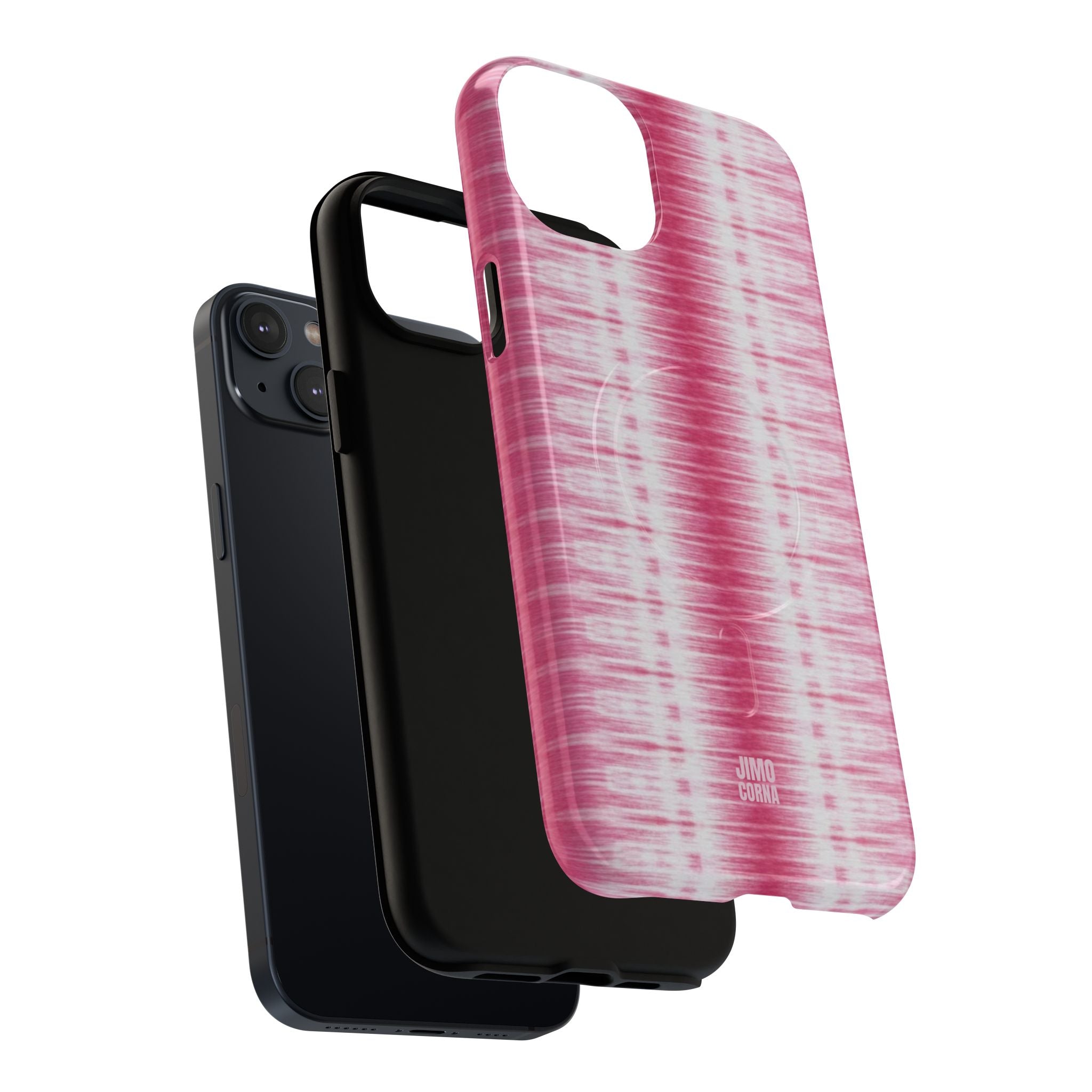 Pink Woven Texture MagSafe iPhone Case