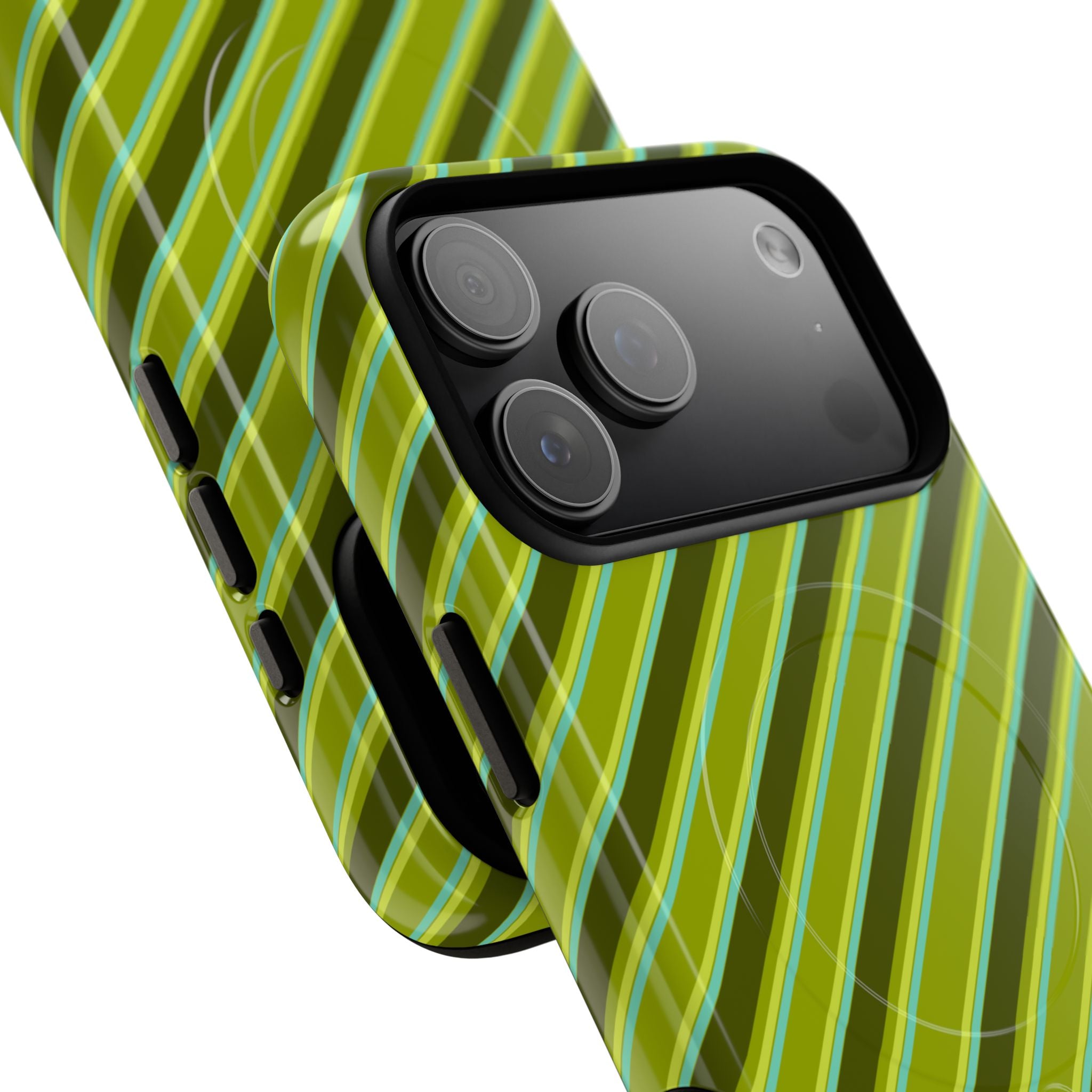 Angelina Stripes | Olive - MagSafe iPhone Case
