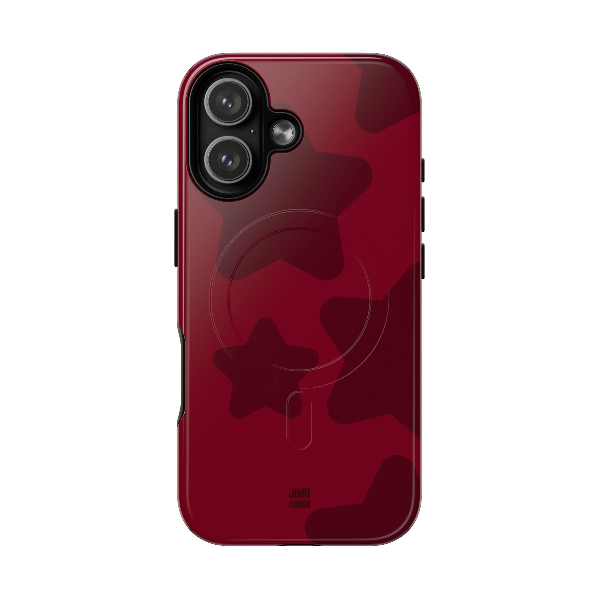 Cherry Red Bold Stars
