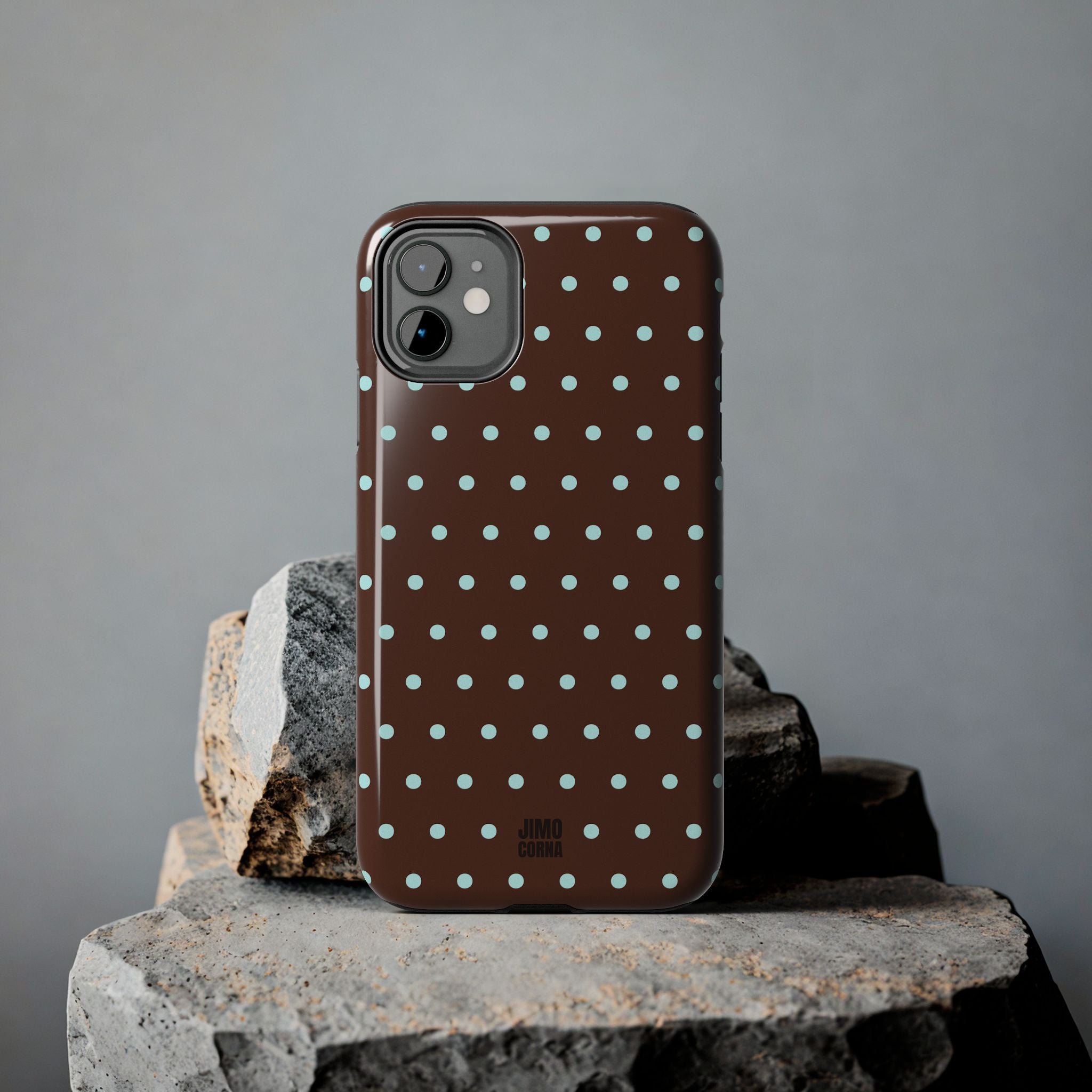 Polka Dot | Brown and Blue