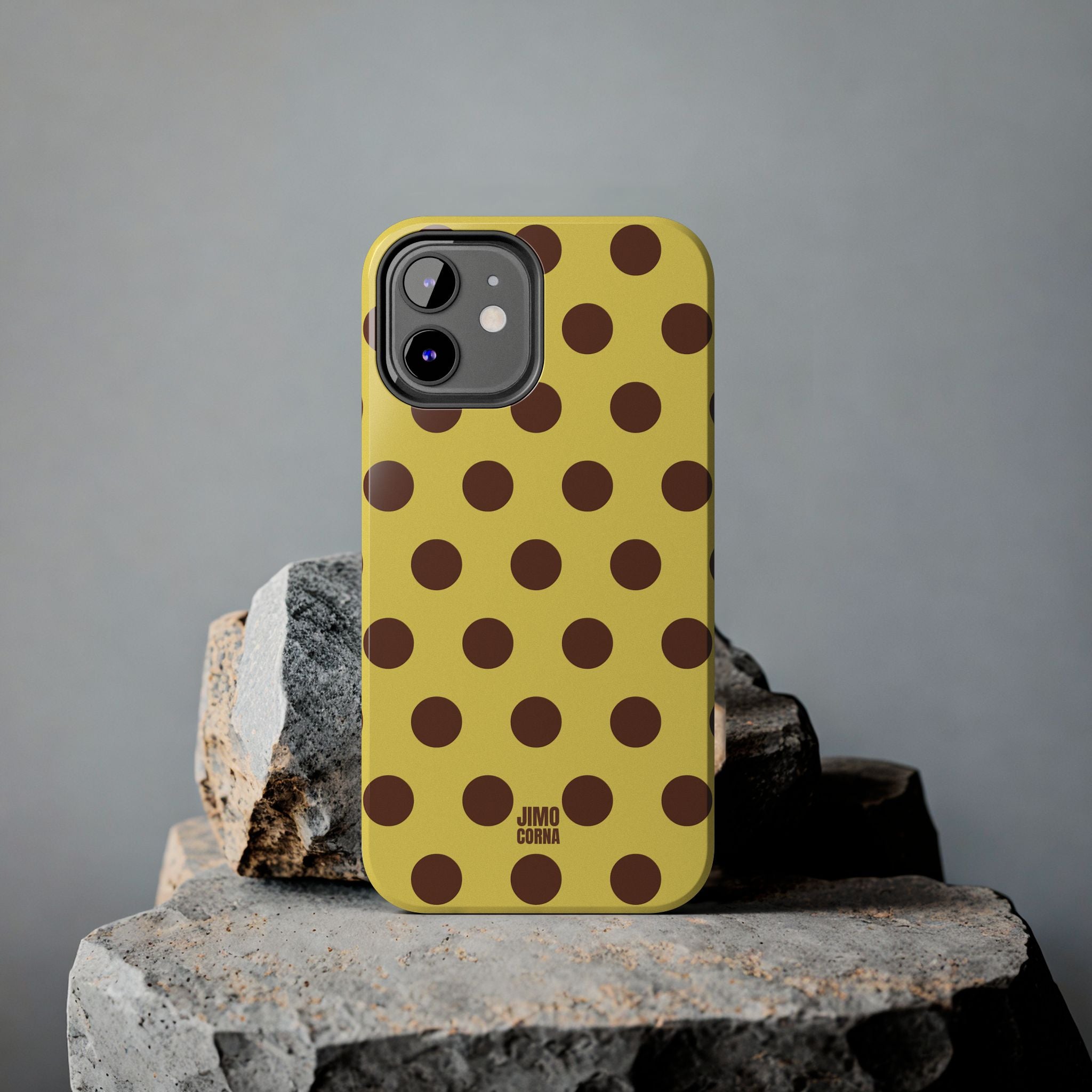 Big Polka Dot | Yellow and Brown