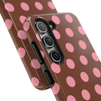 Big Polka Dot | Brown and Pink