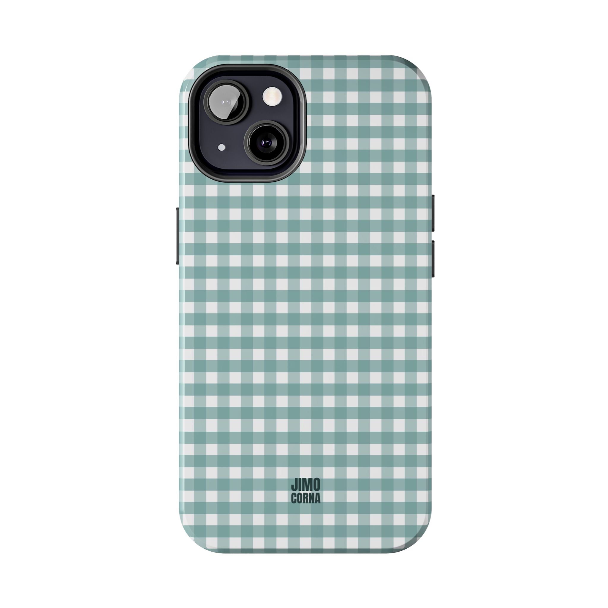 Farm Gingham iPhone Case | Blue