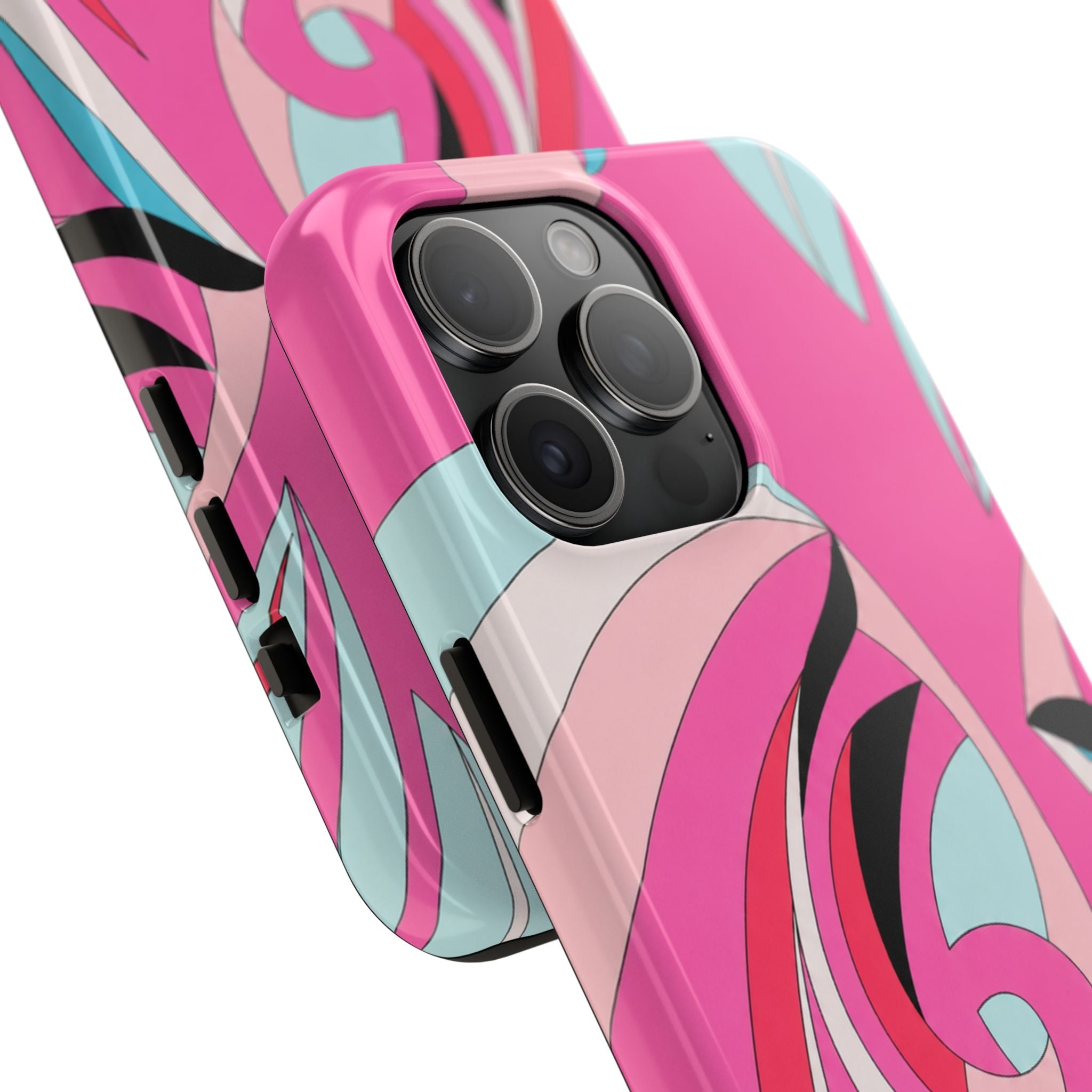 Pink Tropic Swirl iPhone Case