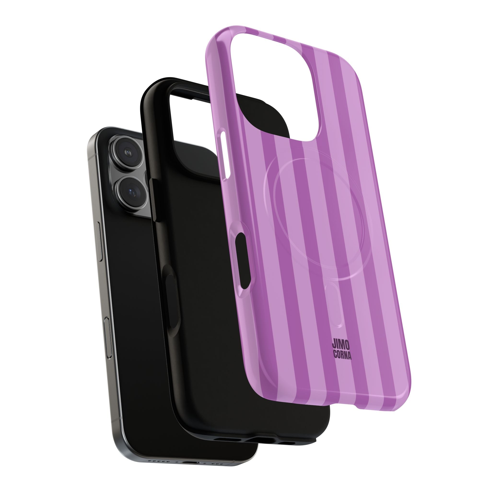 Bold Stripes MagSafe iPhone Case | Plum