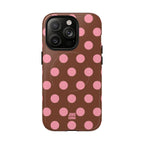 Big Polka Dot | Brown and Pink