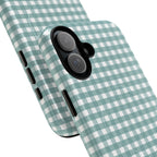 Farm Gingham MagSafe iPhone Case | Blue
