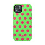 Big Polka Dot | Green and Pink