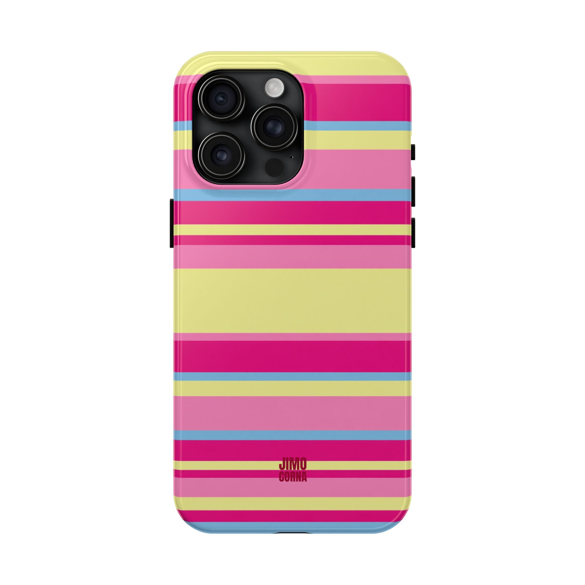 Lemonberry Stripe iPhone Case