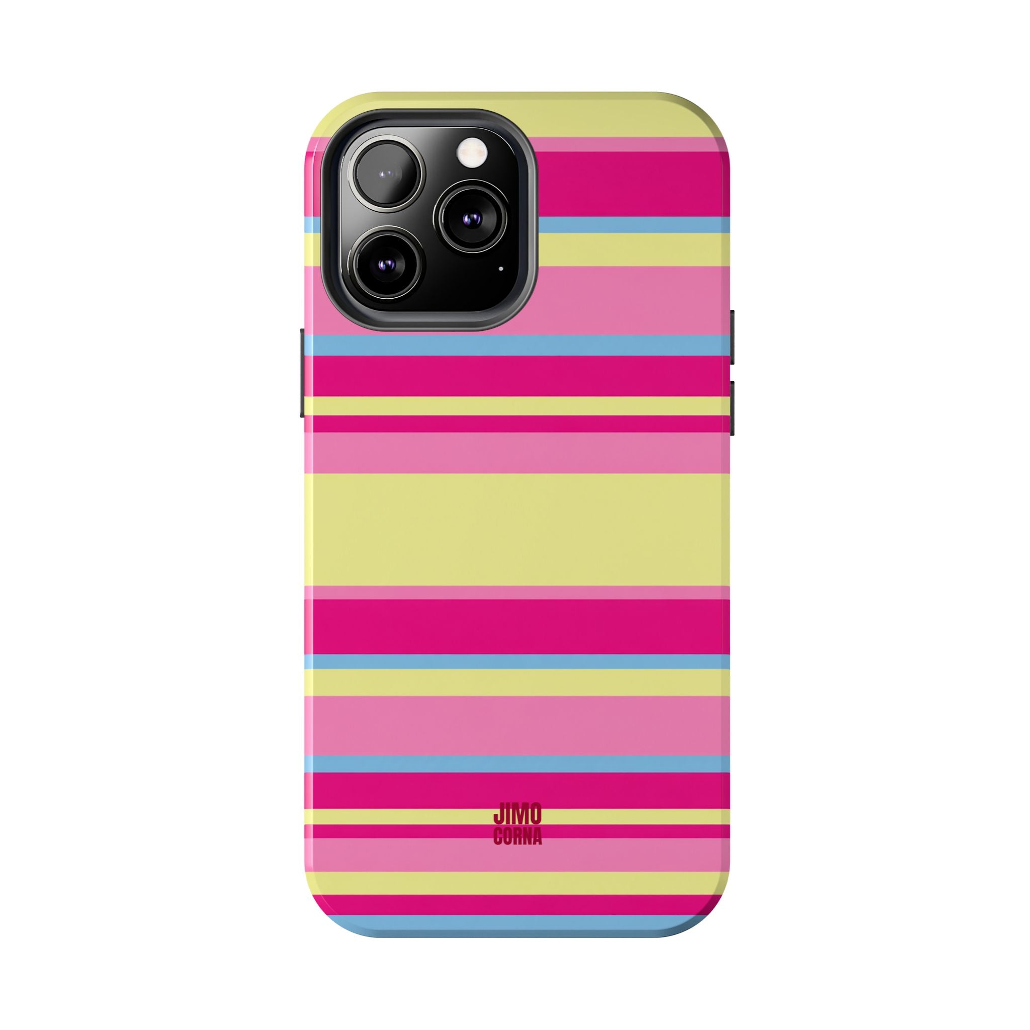 Lemonberry Stripe iPhone Case