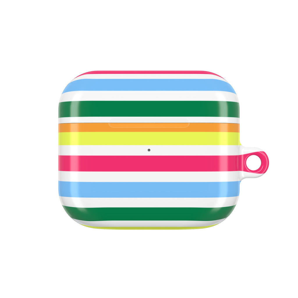Rainbow Sorbet Stripe AirPods Case