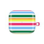 Rainbow Sorbet Stripe AirPods Case