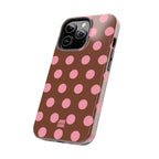 Big Polka Dot | Brown and Pink
