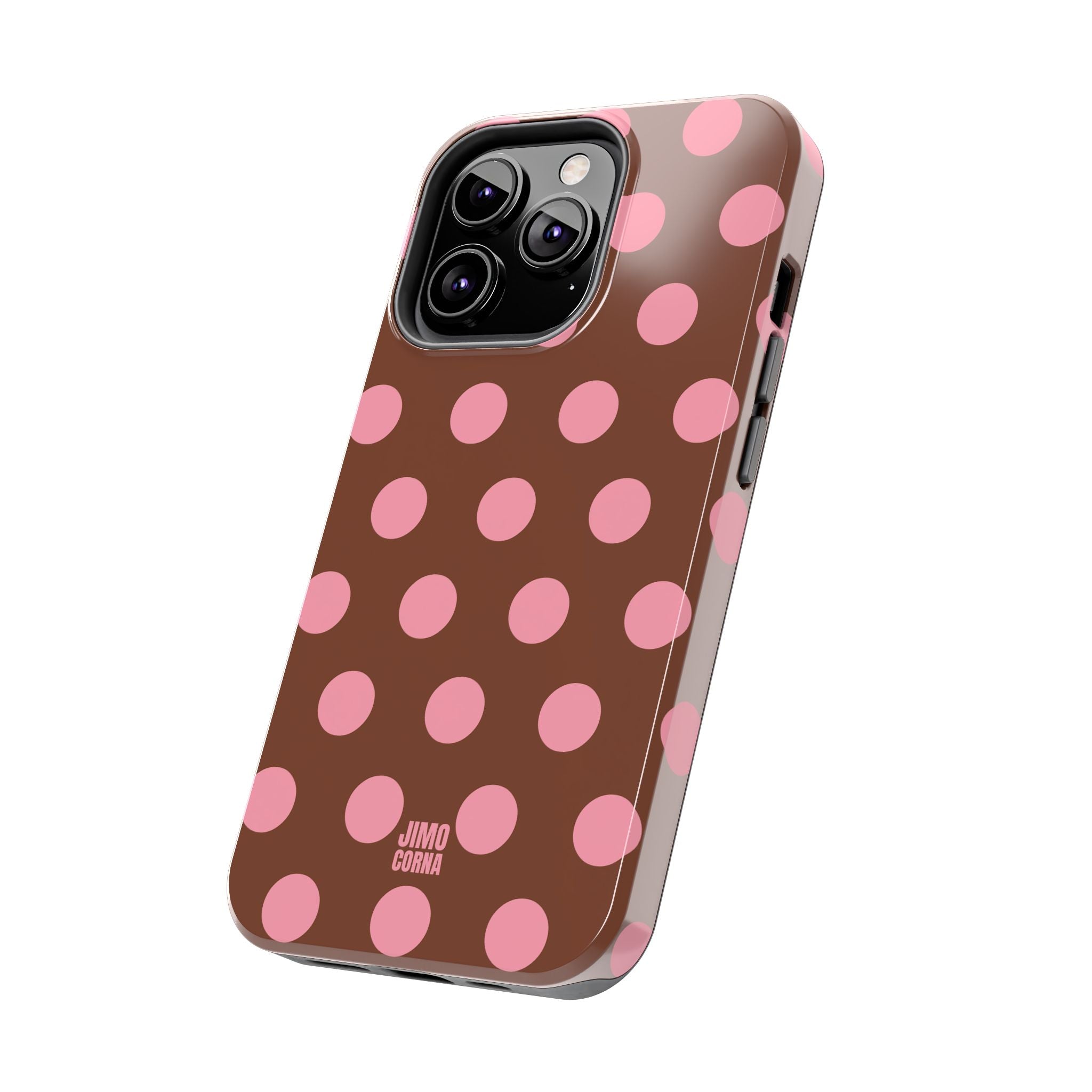 Big Polka Dot | Brown and Pink