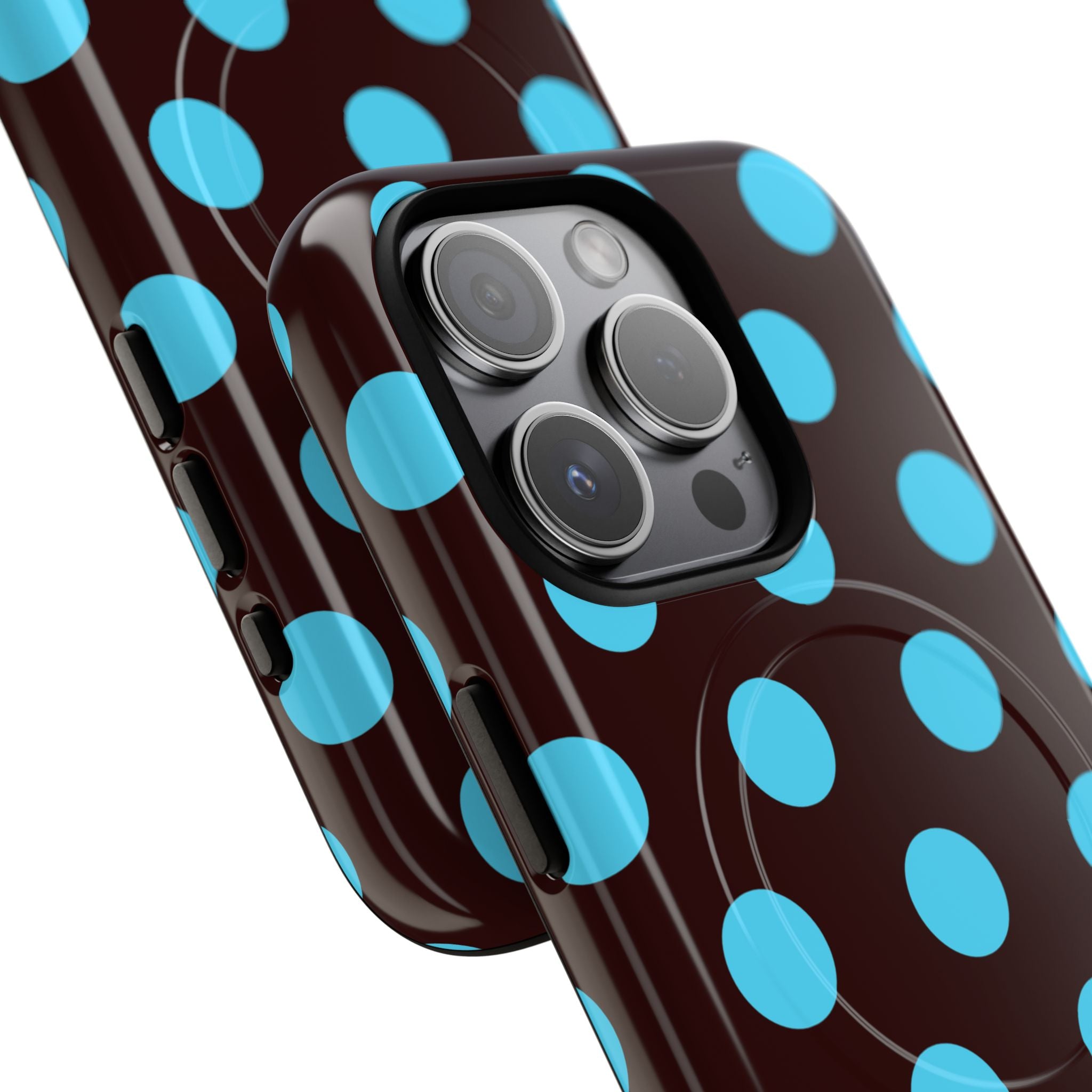 Big Polka Dot | Brown and Blue