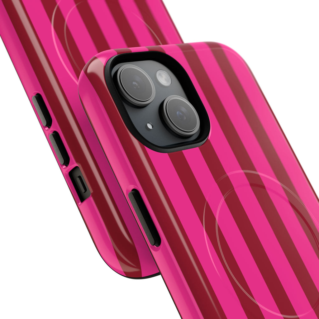 Bold Stripes MagSafe iPhone Case | Strawberry Burst