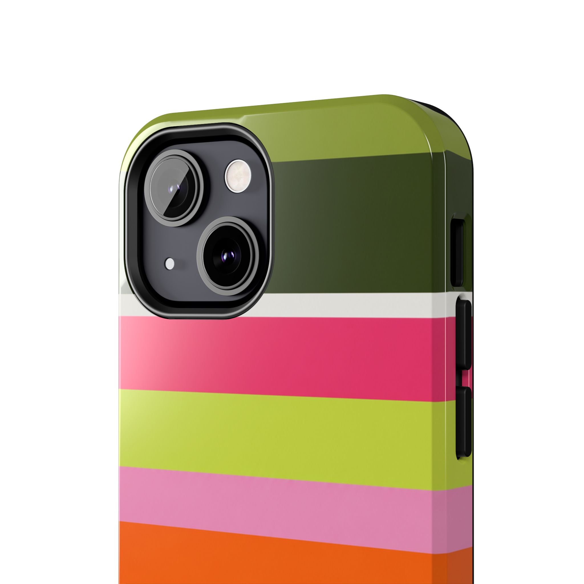 Berry Citrus Stripe iPhone Case