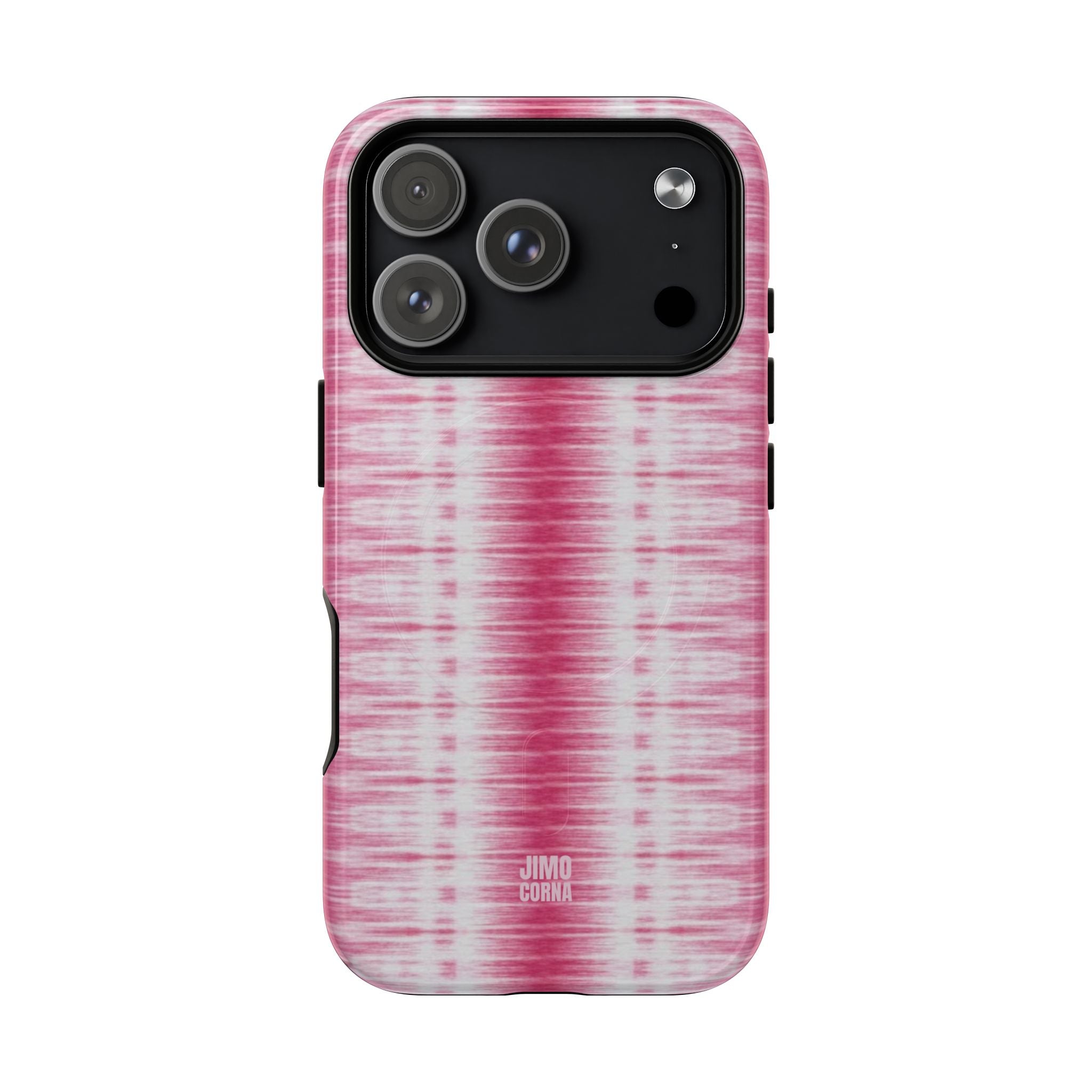 Pink Woven Texture MagSafe iPhone Case