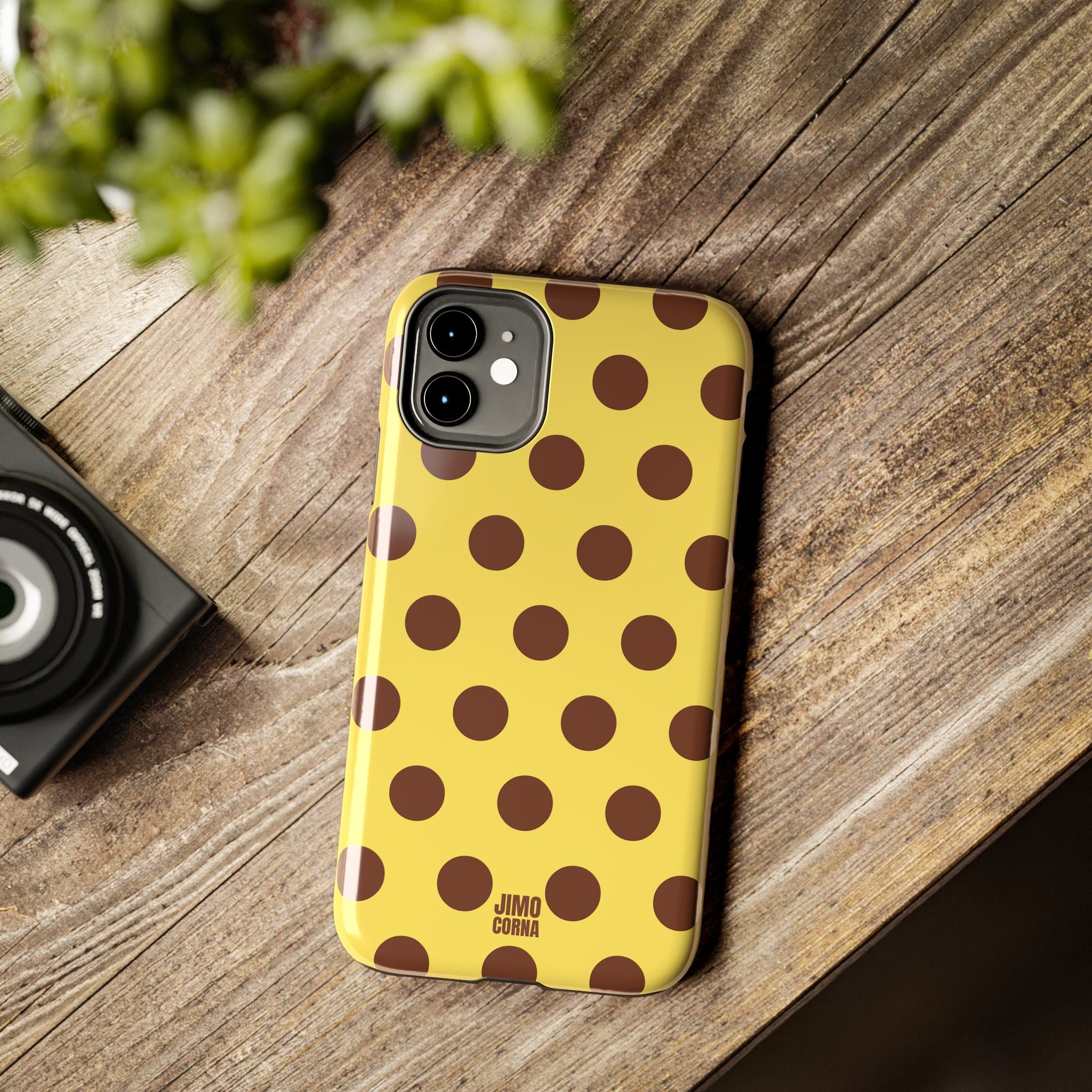 Big Polka Dot | Yellow and Brown