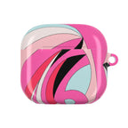 Pink Tropic Swirl AirPods Case