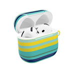Blue Lemon Stripe AirPods Case