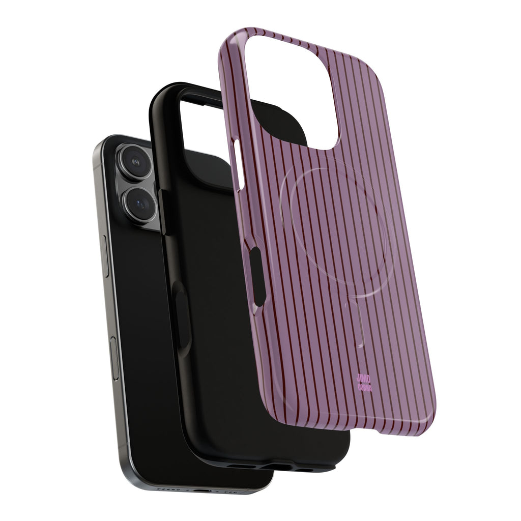 Plum Berry Soft Stripes