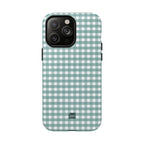 Farm Gingham MagSafe iPhone Case | Blue