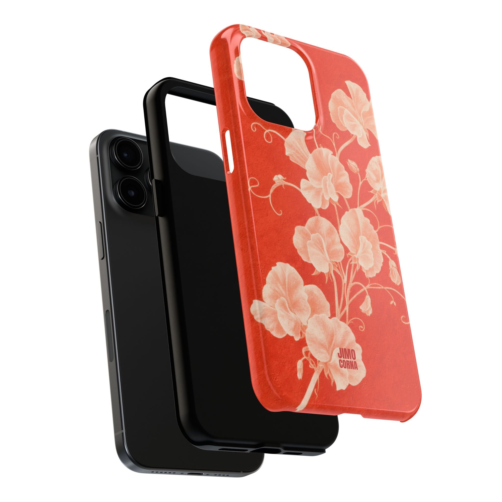 Red Flora iPhone Case