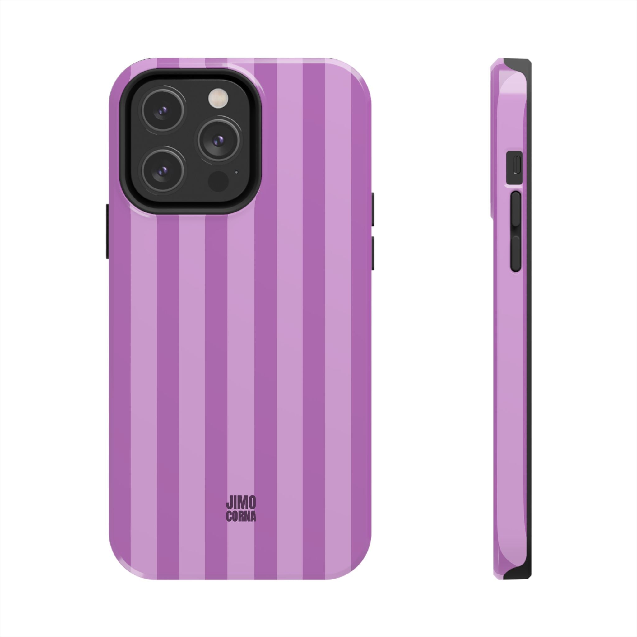 Bold Stripes iPhone Case | Plum