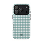 Farm Gingham MagSafe iPhone Case | Blue