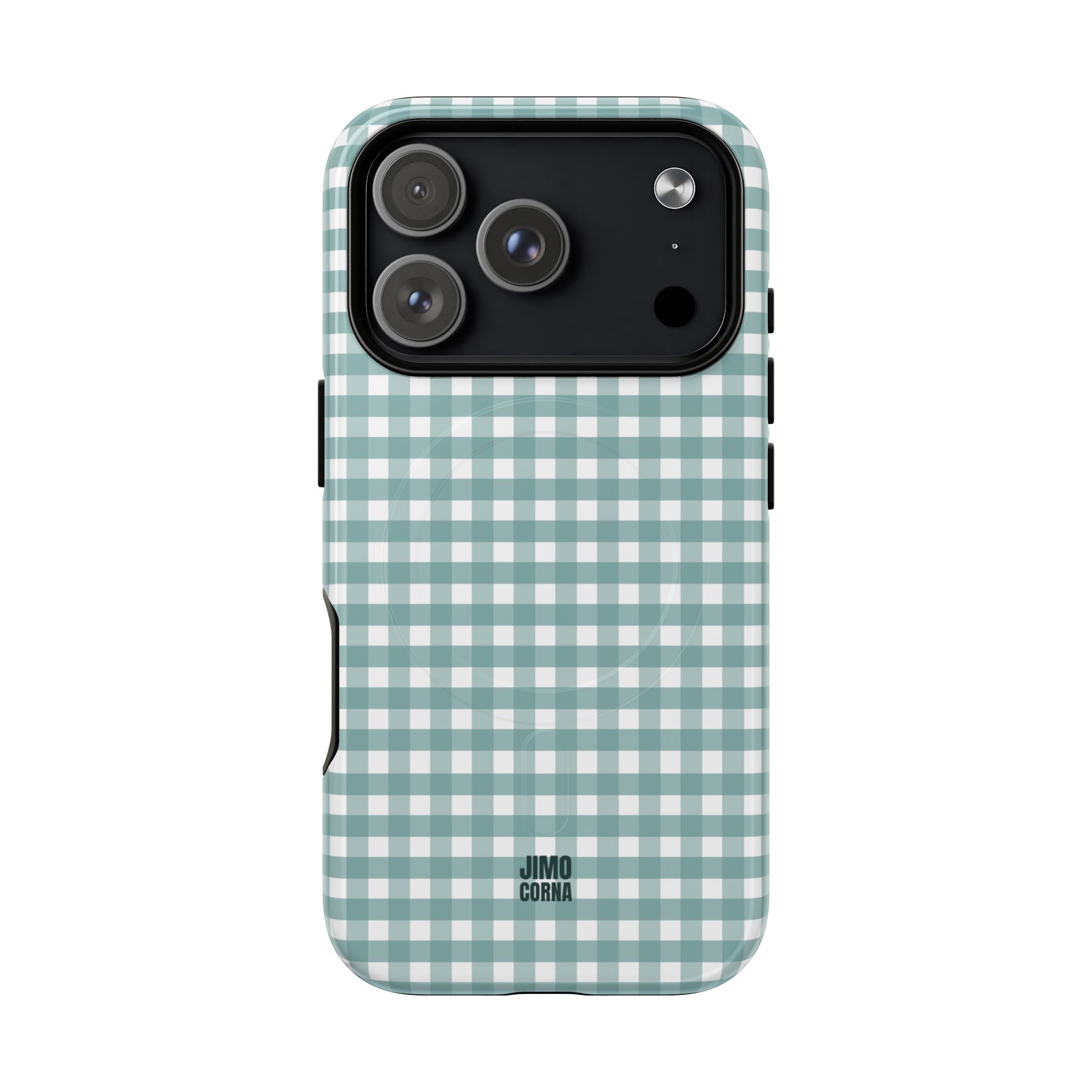 Farm Gingham MagSafe iPhone Case | Blue