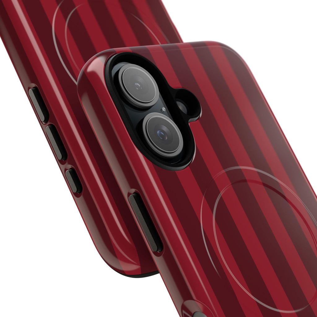 Bold Stripes MagSafe iPhone Case | Cherry