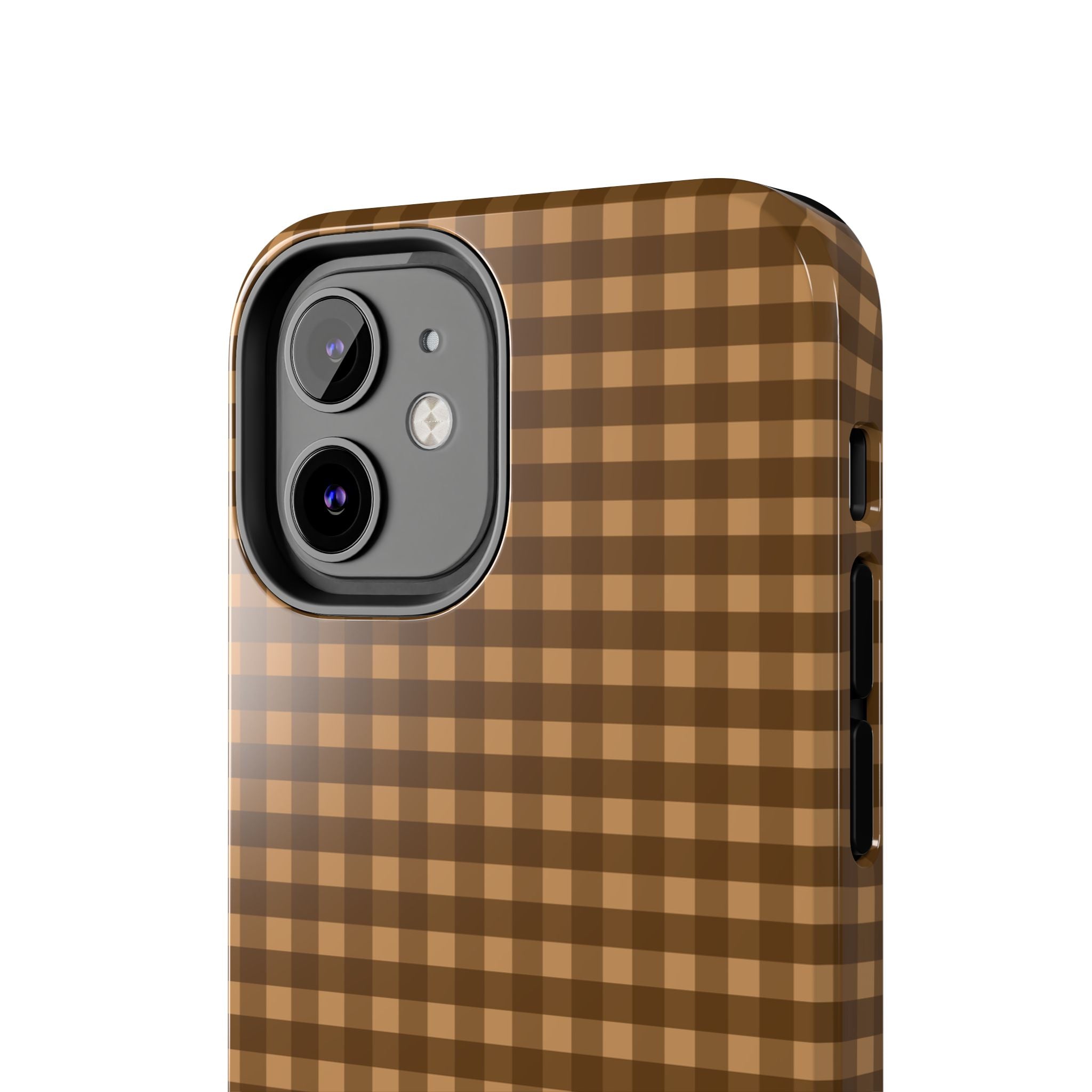 Farm Gingham iPhone Case | Brown