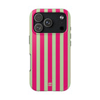Lime Green and Pink Bold Stripes