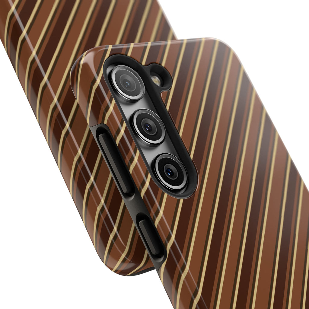 Angelina Stripes | Brown - Samsung Galaxy Case