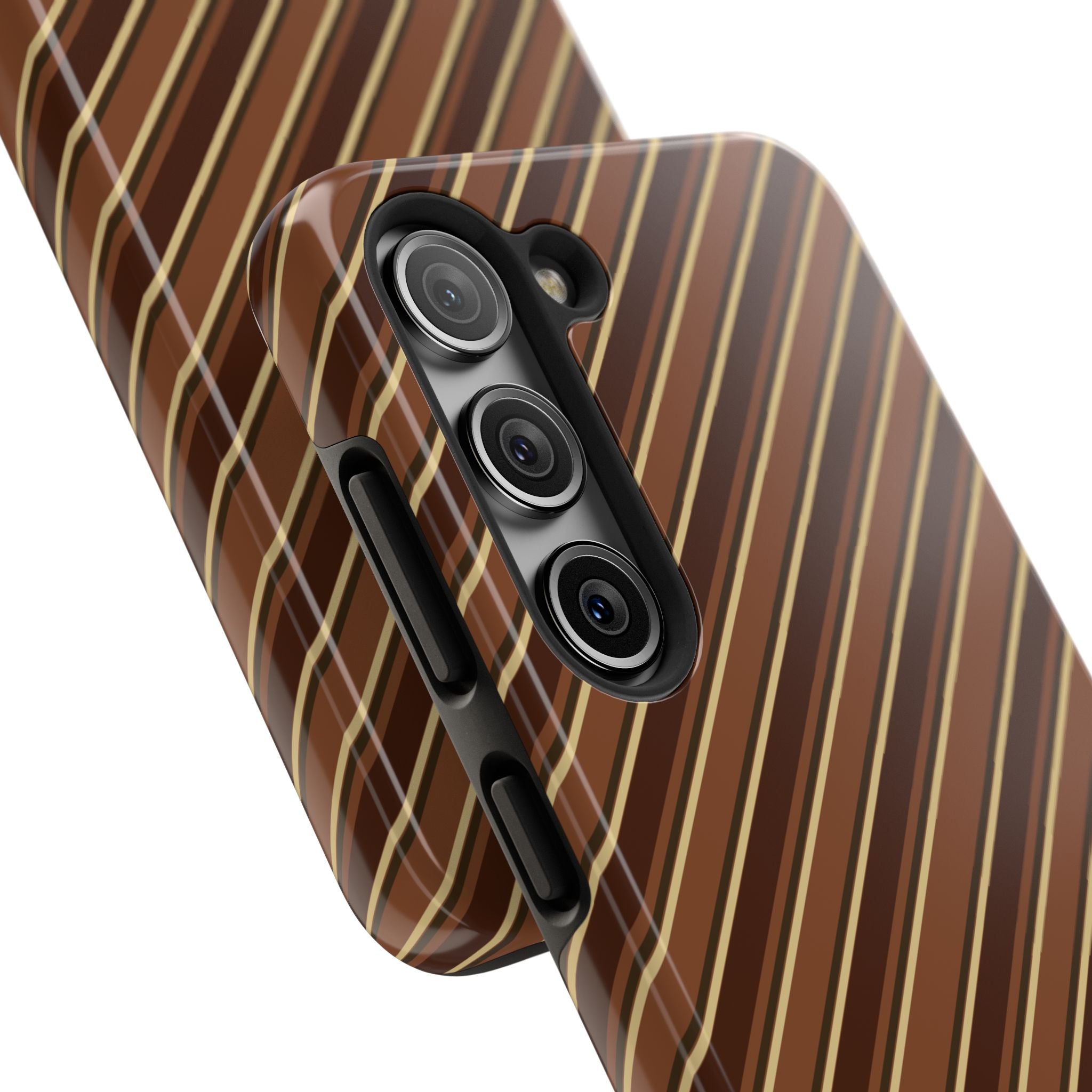 Angelina Stripes | Brown - Samsung Galaxy Case