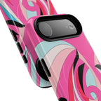 Pink Tropic Swirl MagSafe iPhone Case